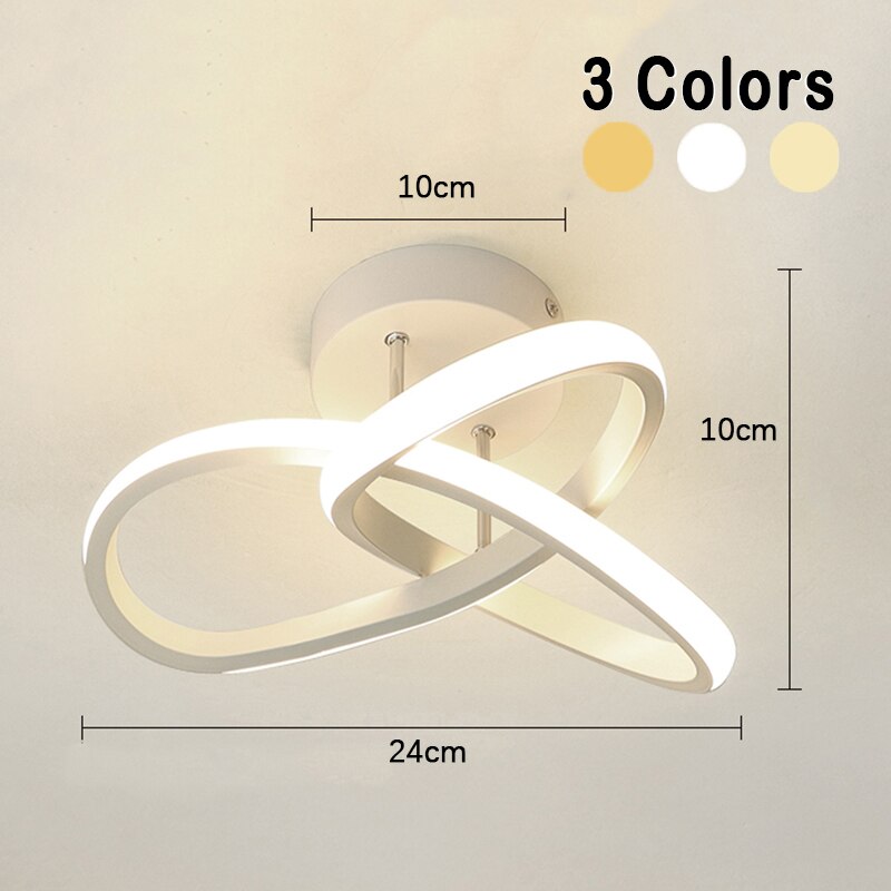 Luminária de Teto Minimalista Trevo Hold LED  - Tricolor